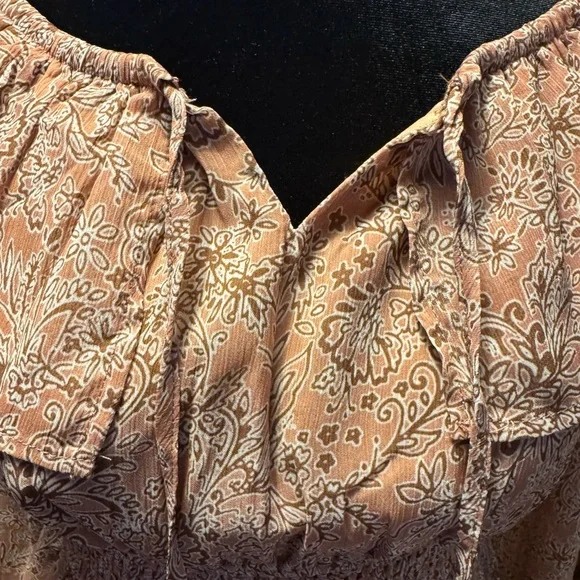 Promesa Peach Floral Off-Shoulder Maxi Dress - Picture 8 of 11